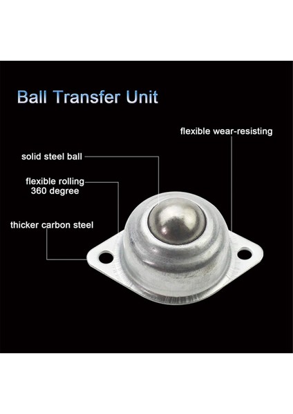 36 Parça -15A Bilyalı Transferler Evrensel Dönme Bilyalı Konveyör Tekerlek Teker Silindiri 5/8 Inç (Yurt Dışından) fırsatları