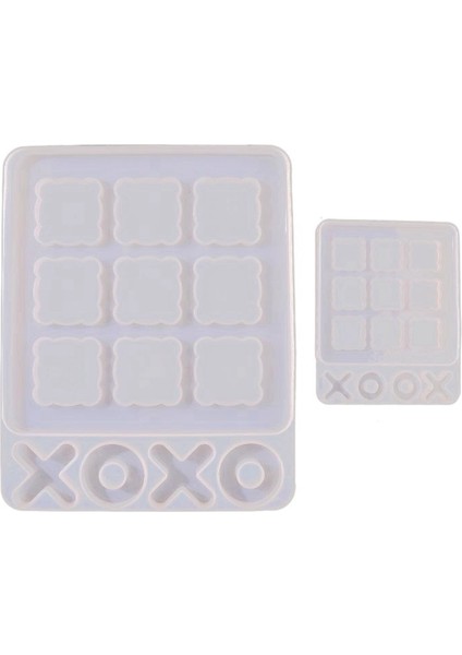 2 Adet Dıy Xo Satranç Oyunu Klasik Silikon Formu Molde Resina Epoksi Süpürgelik Kalıp Reçine Kalıp Silikon Çocuklar Için (Yurt Dışından)