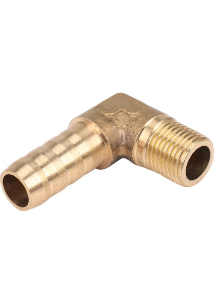 8mm Hortum x 3/8 "erkek Konu 90 Derece Pirinç Dirsek Diken Bağlayıcı Konnektörü (Yurt Dışından)