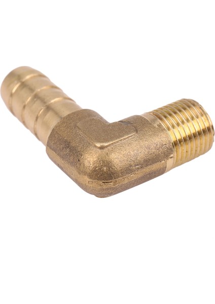 8mm Hortum x 3/8 "erkek Konu 90 Derece Pirinç Dirsek Diken Bağlayıcı Konnektörü (Yurt Dışından)