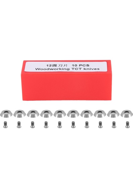 Ci3 Yuvarlak 12X2.5MM Karbür Uçlar Kesiciler Bıçaklar Yedek Bıçak Dıy Torna Ahşap Torna Sonlandırıcı Aracı Için Fit 10 Adet (Yurt Dışından)