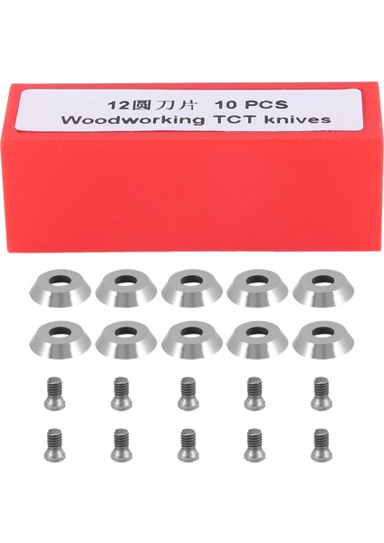 Ci3 Yuvarlak 12X2.5MM Karbür Uçlar Kesiciler Bıçaklar Yedek Bıçak Dıy Torna Ahşap Torna Sonlandırıcı Aracı Için Fit 10 Adet (Yurt Dışından)