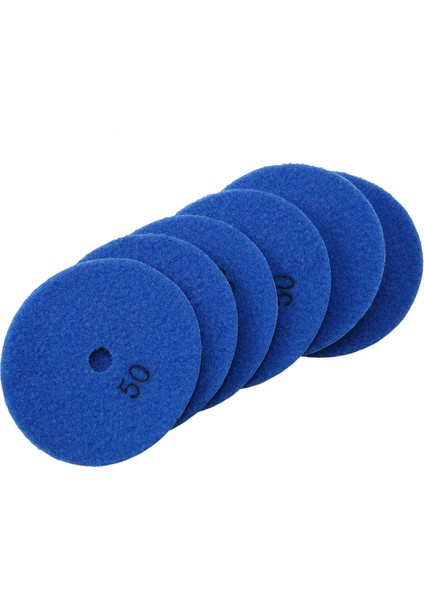 24 Adet 100 mm Grit 50 Elmas Kuru Parlatma Pedi Mermer Esnek Reçine Zımpara Diski Seramik Taş Parlatıcı Disk (Yurt Dışından)