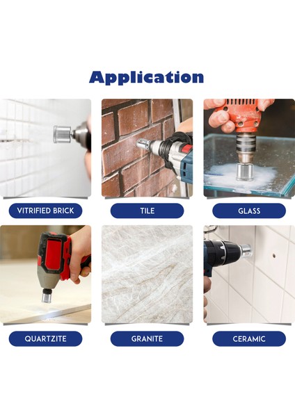 5 Adet Elmas Fayans Delik Testere Matkap Ucu Uç Seti Kesme,многоцелевой Пакет (Yurt Dışından) indirimleri