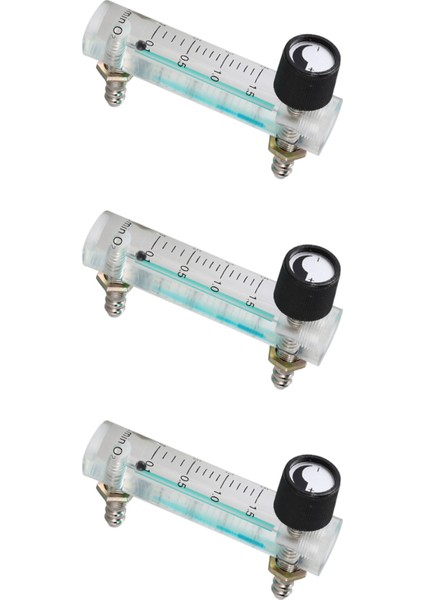 Oksijen Hava Gazı Için Kontrol Vanası ile 3x 0.1-1.5lpm 1.5l Oksijen Akış Ölçer Akış Ölçer (Yurt Dışından)