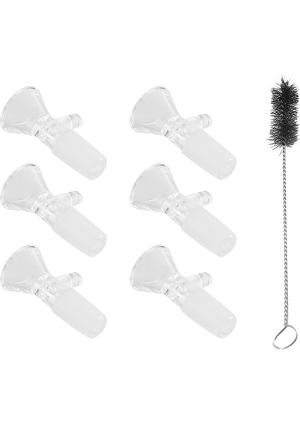 14MM Kase - Şeffaf Cam Huni, 6 Parça Temizleme Fırçalı Bilimsel Küçük Cam Huni (Yurt Dışından) modelleri