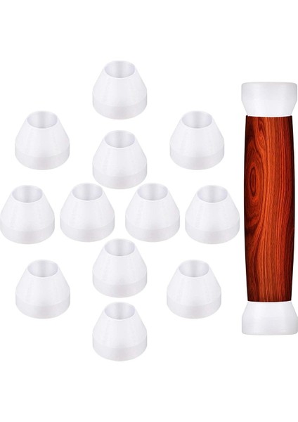 12 Parça Kalem Burçları Beyaz Kalem Burçları Yapışmaz Dalı Kalem Burçları Ca Bitirme Kalem Torna Için Sentetik Burçlar (Yurt Dışından)