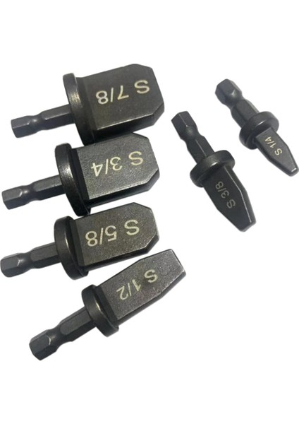 6 Parça Altıgen Saplı Boru Genişletici Rayba Klima Bakır Boru Ağız Açma Genişletici (Yurt Dışından)