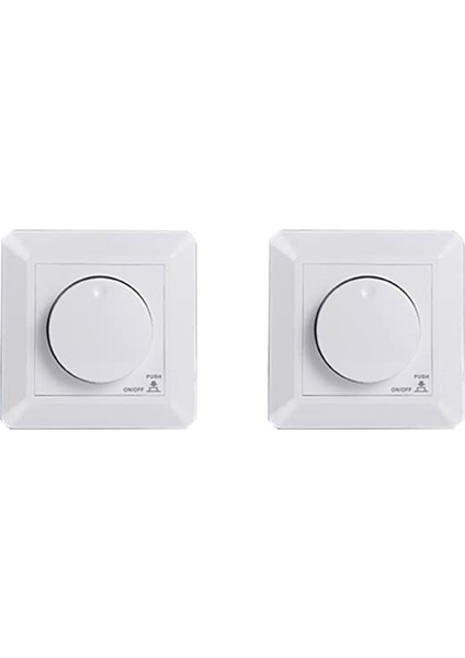 2x LED Dimmer Anahtarı, Kısılabilir LED ve Halojen Için Sıva Altı Dimmer, 5-300 W Dimmer Anahtarı Led, Faz Kontrollü Dimmer (Yurt Dışından)