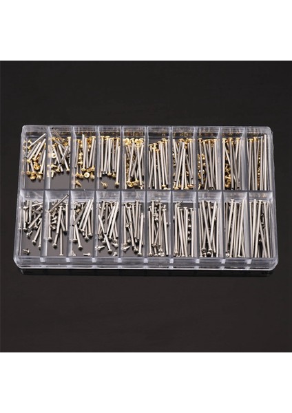 4 Kutu Saat Tamir Alet Takımı Saat Kayışı Vidaları Çeşitler Tüp Sürtünme Pimi Klipsler Sapanlar Bilezik Perçin Uçları 10-28MM (Yurt Dışından) modelleri