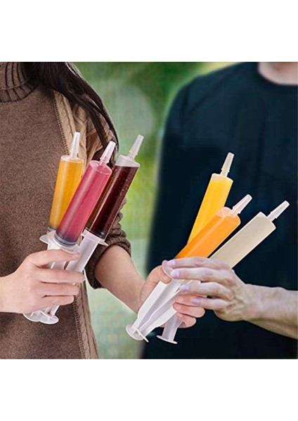 Yetişkinler Için 60 Paket Shot Şırınga, Cadılar Bayramı Partisi Malzemeleri Için Sıvı Için 60ML Kapasiteli Yeniden Kullanılabilir Plastik Şırınga (Yurt Dışından) fırsatları