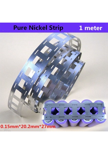 2 Rulo 5 M Nikel Şerit 0.15X27X20.2MM Nikel Kaplama Çelik Şerit 18650 Lityum Pil Paketi Kaynak Bandı Nikel Kemer (Yurt Dışından)