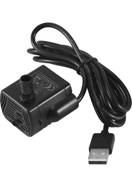 Ultra Sessiz Mini Fırçasız USB Su Pompası 5V 70CM Dalgıç Çeşme Akvaryum Sirkülasyonlu (Yurt Dışından)