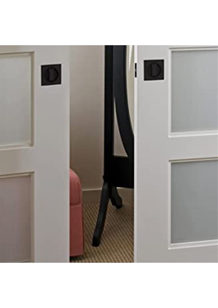 Cep Kapı Kilidi, Mat Siyah Çağdaş Gizlilik Kare Cep Kapı Donanımı, Siyah Sürgülü Cep Kapı Kilidi (Yurt Dışından) fiyatları