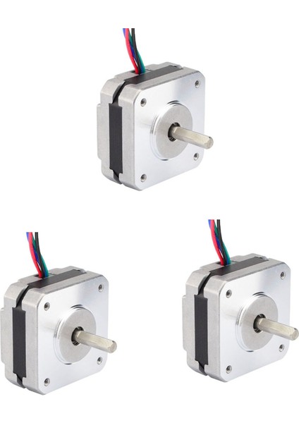 3x 17HS08-1004S 4-Lead Nema 17 Step Motor 20MM 1A 13NCM(18.4OZ.IN) 42 Motor NEMA17 Step Dıy 3D Yazıcı Cnc Için (Yurt Dışından)