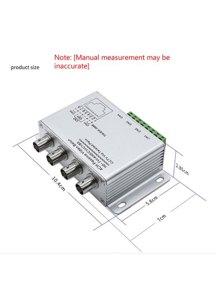 Tvı Cvı Ahd Kameralar Için 4ch Pasif Video Balun Bükümlü Çiftler Üzerinden Cctv Utp Video Balun 4ch Alıcı-Verici Bnc'den Utp RJ45'E (Yurt Dışından)