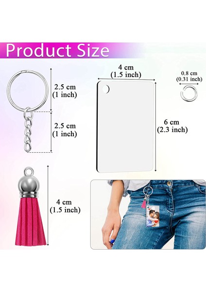 Süblimasyon Anahtarlık Boşlukları Toplu, 30'lu Süblimasyon Anahtarlık Boşlukları Seti, Püsküllü, Anahtarlık Dairesi, Anahtarlık (Yurt Dışından) indirimleri