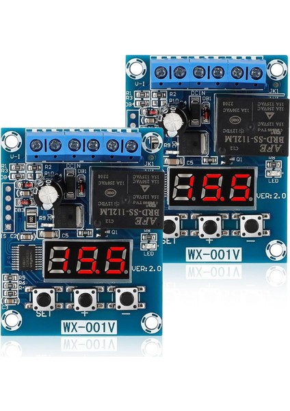 2 Adet Alçak Gerilim Kesme, Akü Voltajı Monitör Modülü Dc 12V Alçak Gerilim Kesme Şarj Deşarj Koruma Levhası (Yurt Dışından)