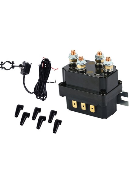 12 V 250A Vinç Röle Solenoid Yedek Kontaktör Atv Ut Solenoidle Çalışan Vinçler Için Vinç Kontrolü (Yurt Dışından)