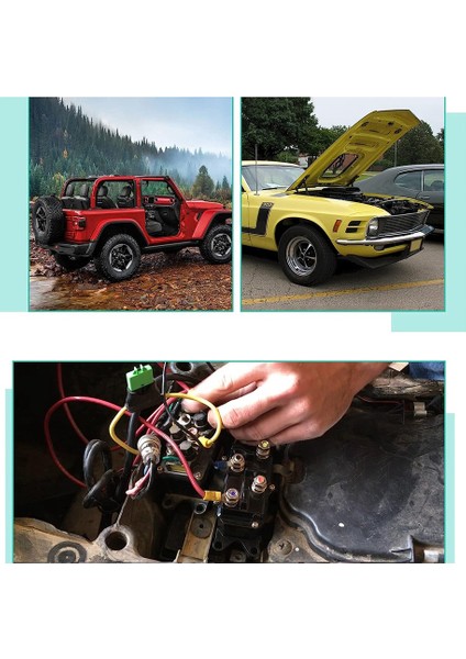 12 V 250A Vinç Röle Solenoid Yedek Kontaktör Atv Ut Solenoidle Çalışan Vinçler Için Vinç Kontrolü (Yurt Dışından)