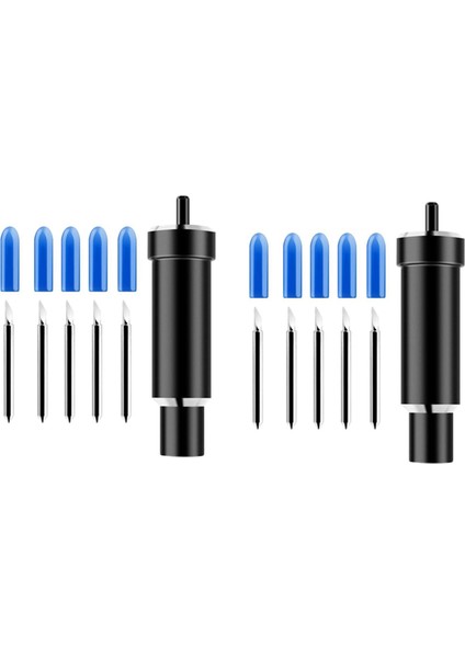Maker Explore, Air ve Air 2 Kesim Plotter Için 2x Yedek Bıçak + Muhafaza Derin Noktalı Deepcut Bıçak (Yurt Dışından)