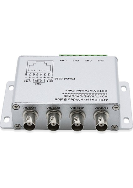 Tvı Cvı Ahd Kameralar Için 4ch Pasif Video Balun Bükümlü Çiftler Üzerinden Cctv Utp Video Balun 4ch Alıcı-Verici Bnc'den Utp RJ45'E (Yurt Dışından)