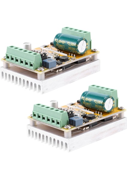 2x 380W 3 Fazlı Fırçasız Motor Kontrol Kartı (Hall Sensörü Yok/olmadan) Bldc Pwm Plc Sürücü Kartı Dc 6.5-50V (Yurt Dışından)