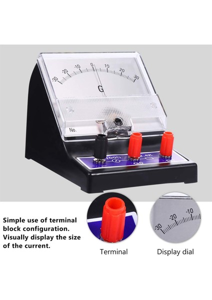 2x Analog Ampermetre Pointer Tipi Elektrik Akımı Amper Test Cihazı Hassas Ampermetre Mikroampermetre Galvanometre (Yurt Dışından)