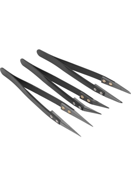 Siyah Seramik Cımbız Seti - Antistatik, Korozyon Önleyici, Antimanyetik, Yüksek Isıya Dalı (15 Paket) (Yurt Dışından)