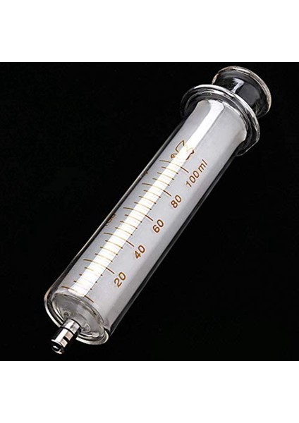 Laboratuvar Laboratuvarı Için 1 Adet 100CC/ML Kapaklı Cam Şırınga (Yurt Dışından) fiyatları