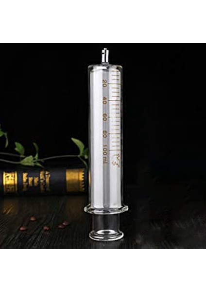 Laboratuvar Laboratuvarı Için 1 Adet 100CC/ML Kapaklı Cam Şırınga (Yurt Dışından) modelleri