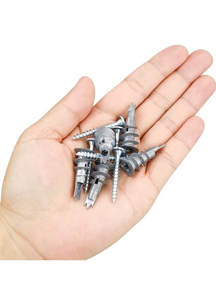 240 Adet Metal Kendinden Tahrikli Ankraj Alçıpan Dübelleri Vidalı 4,5 x 35MM Tek Katlı ve Çift Kaplamalı Alçıpan Için (Yurt Dışından)
