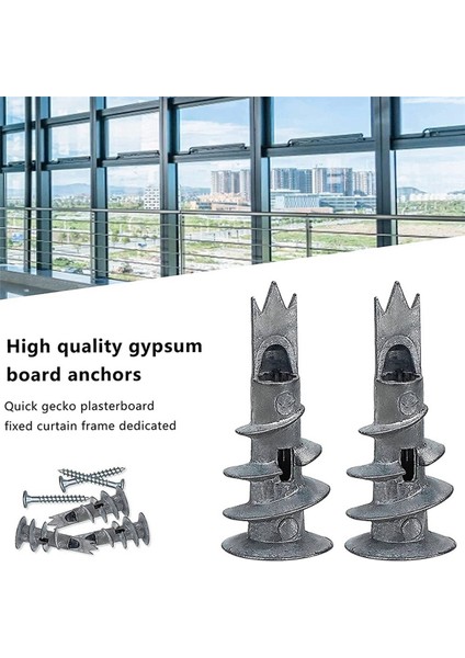 240 Adet Metal Kendinden Tahrikli Ankraj Alçıpan Dübelleri Vidalı 4,5 x 35MM Tek Katlı ve Çift Kaplamalı Alçıpan Için (Yurt Dışından)