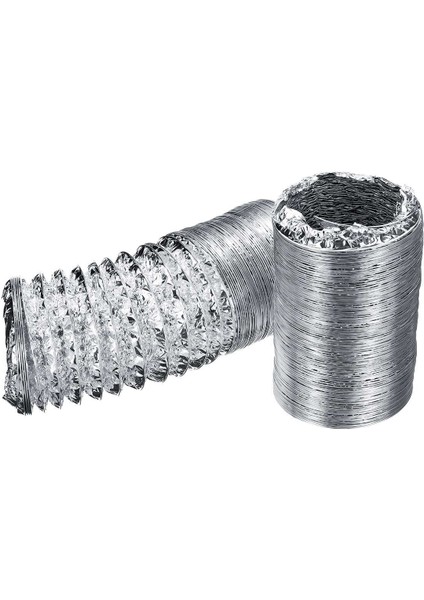 4 Inç Vantilatör Borusu 100MM Pvc Alüminyum Boru Havalandırma Borusu Hortum Esnek Egzoz Kanalı 3/2 M Hava Sistemi Havalandırma Banyo (Yurt Dışından)
