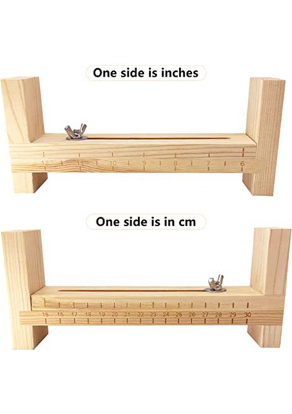 Bilezik Yapımcısı Tutucu U Şekli Jig Bilezik Yapımcısı Ahşap Çerçeve Örgü DIY Örgü Bilezikler için Crafting Araç Kiti B (Yurt Dışından) indirimleri