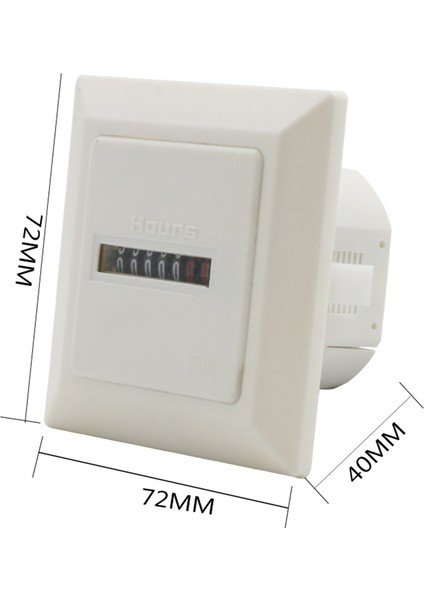 Hm-1 Zamanlayıcı Kare Sayacı Dijital 0-99999,99 Ölçer 0.3W AC220-240V / 50Hz Ac Saat Ölçer Saat Ölçer Beyaz (Yurt Dışından) fırsatları