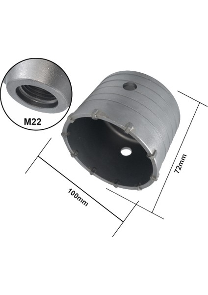 1 Takım Sds Plus Beton Delik Testere Elektrikli Içi Boş Çekirdek Matkap Ucu 100MM 110MM Çimento Taş Duvar Klima Alaşımlı Bıçak (Yurt Dışından)