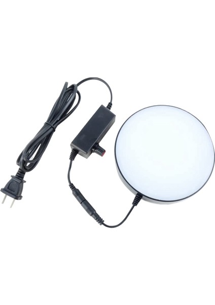 Beyaz Ayarlanabilir Parlaklık Halka Işık Aydınlatıcı Güç Adaptörü ile LED Halka Mikroskop Alt Işık Abd Tak (Yurt Dışından)