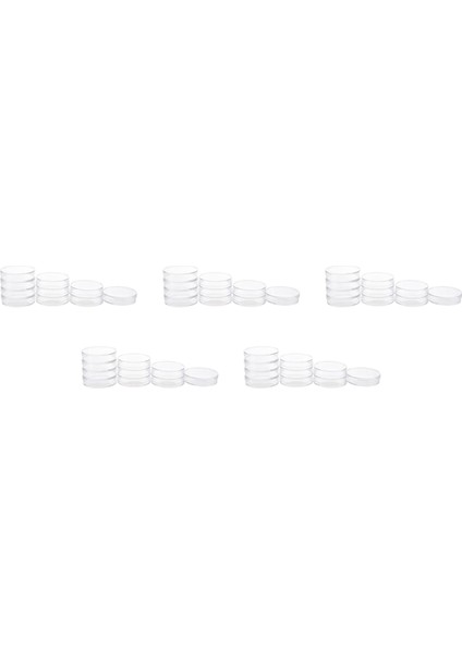 Laboratuvar Plakası Bakteriyel 55MM x 15MM Için 50 Adet Steril Kapaklı (Yurt Dışından)