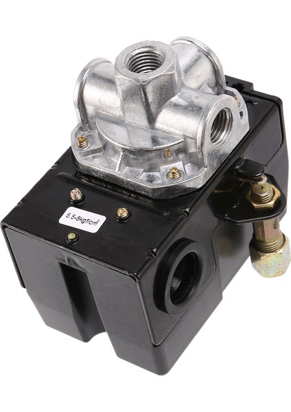 5-8kg 4-Port 26 Amp Basınç Anahtarı Kontrol Vanası Hava Kompresörü Ağır Hizmet Tipi Siyah Otomatik Basınç Kontrol Cihazı (Yurt Dışından) fiyatları