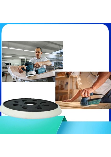 5 Inç 8 Delik Kanca ve Döngü Yedek Zımpara Pedi ROS10 ROS20 ROS20VS ROS20VSC Parça Zımpara Makinesi 2'li Paket (Yurt Dışından) modelleri