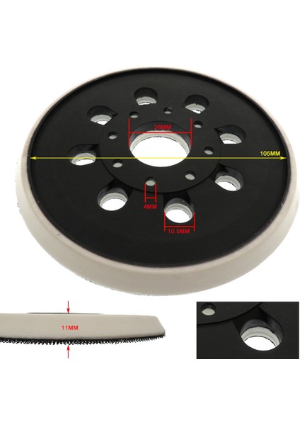 5 Inç 8 Delik Kanca ve Döngü Yedek Zımpara Pedi ROS10 ROS20 ROS20VS ROS20VSC Parça Zımpara Makinesi 2'li Paket (Yurt Dışından) indirimleri
