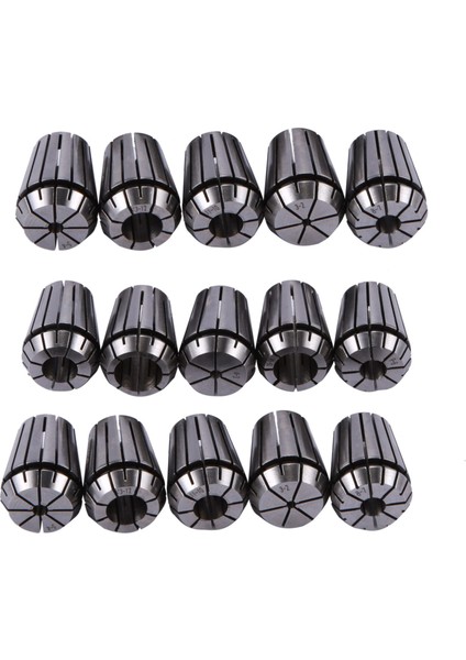 15 Adet ER25 Pens Aracı Hassas Yaylı Yüksük Seti 2 Mm'den 16 Mm'ye Kadar Cnc Collet Chuck Freze Torna Araçları ve Mil Motorları (Yurt Dışından)