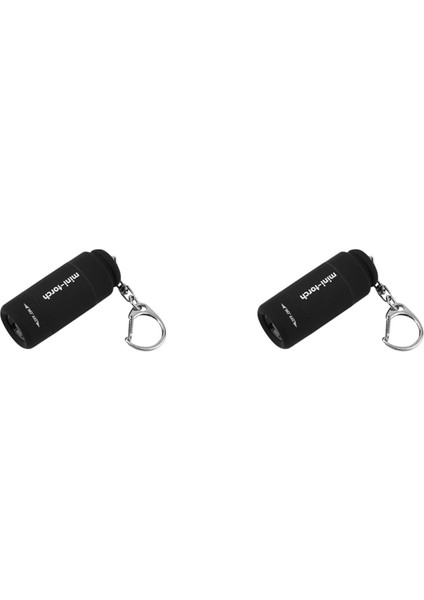 2x Anahtarlık LED Şarj Edilebilir USB Mini El Feneri Ev Için Taşınabilir Anahtarlık Dıy Aracı (Yurt Dışından)