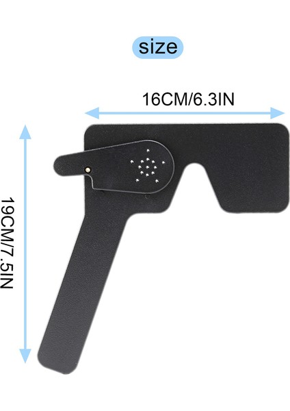 8x Profesyonel Oftalmik Lorgnette 17 Iğne Deliği Siyah Plastik Görüş Testi Göz Tıkayıcı (Yurt Dışından)