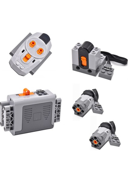 15 Adet Güç Fonksiyonu Motorlu Yapı Taşları Güç Kiti 6 Orta Motor, 3 Pil Kutusu, 3 Ir Uzaktan Kumanda, 3 Alıcı (Yurt Dışından) fırsatları