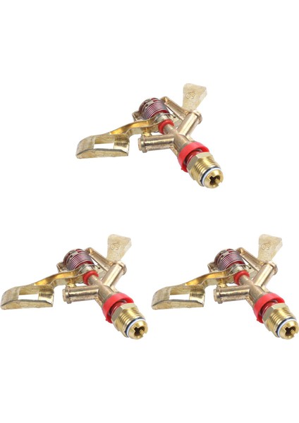 3x Sıcak Yeni 1/2 Inç Çift Konnektör 360 Derece Döndür Külbütör Su Yağmurlama Püskürtme Memesi Bahçe Sulama Yağmurlama (Yurt Dışından)