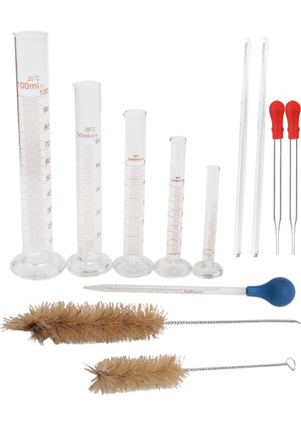 Dereceli Silindir Seti, Pipetli/karıştırma Çubuklu/temiz Fırçalı Borosilikat Cam Ölçüm Silindirleri (Yurt Dışından) fiyatları