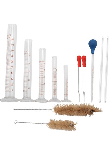 Dereceli Silindir Seti, Pipetli/karıştırma Çubuklu/temiz Fırçalı Borosilikat Cam Ölçüm Silindirleri (Yurt Dışından) modelleri