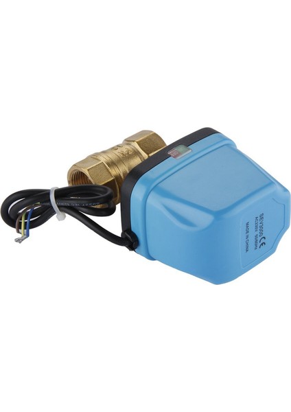 2x 2 Yollu Bölge Vanası Iki Yollu Vana Motorlu Küresel Vana Elektrikli Elektrikli Vana Ters Küresel Vana 220 V DN20 (G3 / 4 Inç) (Yurt Dışından) modelleri